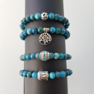 Bracelets en Apatite bleue