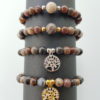 Bracelets en perles de bois fossilisé – Image 2