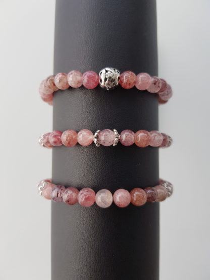 Bracelets en Quartz fraise