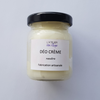 Déodorant crème, sans parfum, sans huiles essentielles, 100% naturel