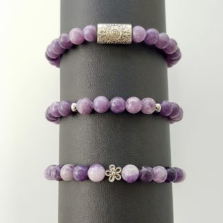 Bracelet en Lépidolite