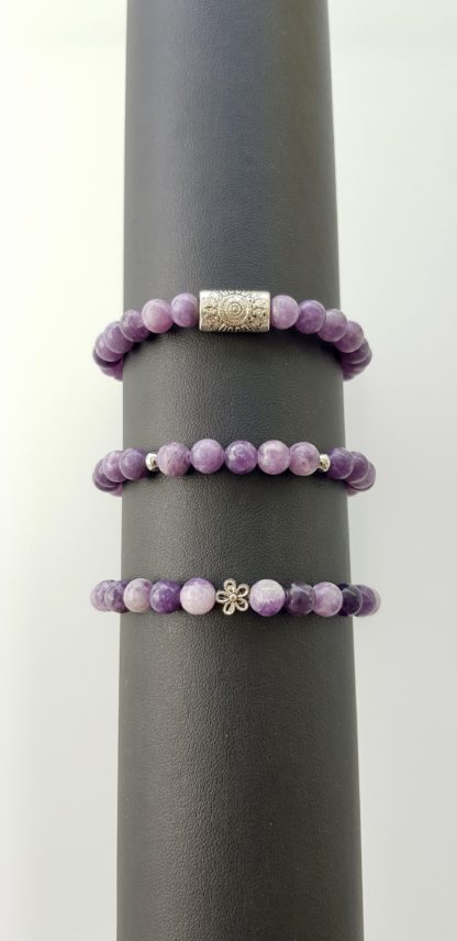 Bracelet en Lépidolite