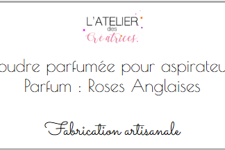 Poudre parfumée pour aspirateur - Parfum : Roses Anglaises
