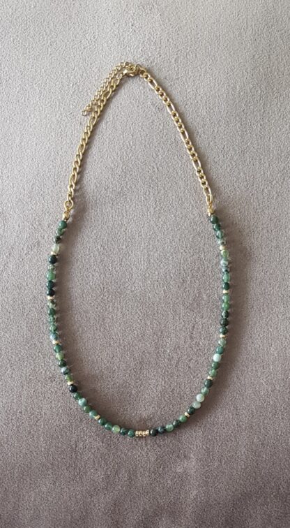 Collier en Agate mousse (vert) – Image 2